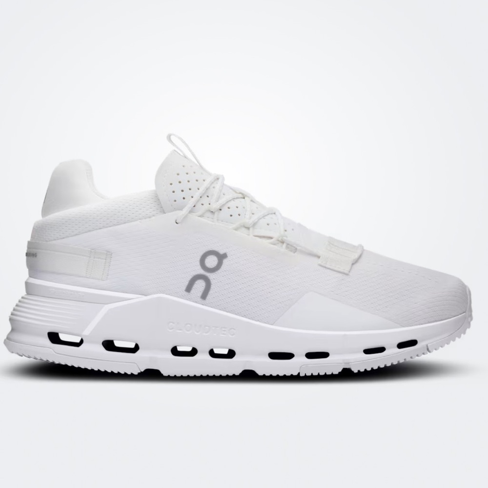 On Women's Cloudnova 2 Running Shoes - Size 7.5, All White